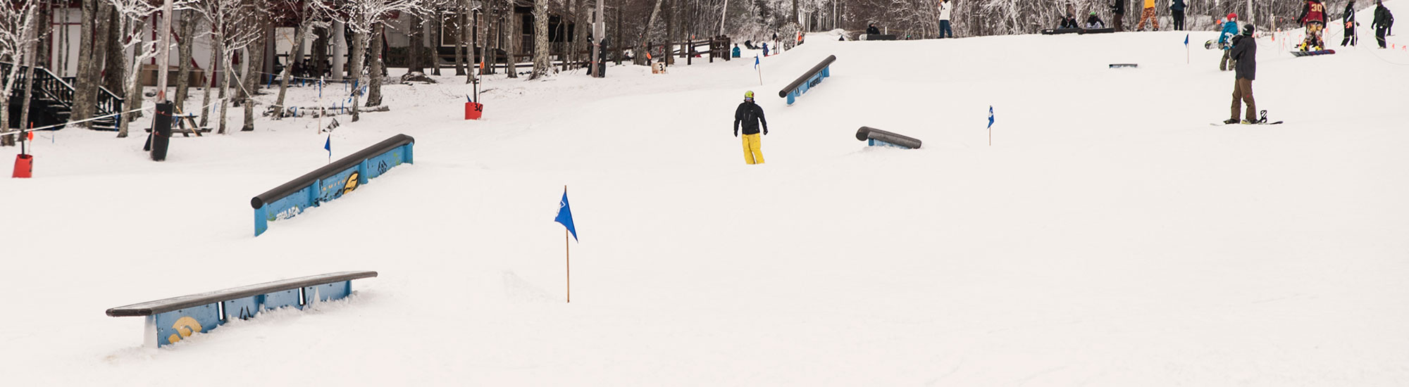 Freestyle Beech Terrain Park Skiers & Snowboarders