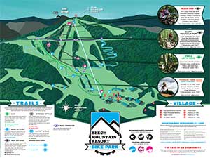 Mountain Bike Trail Map Thumbnail Beech Mountain Resort