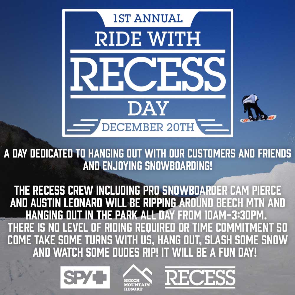 Ride with Recess Today!