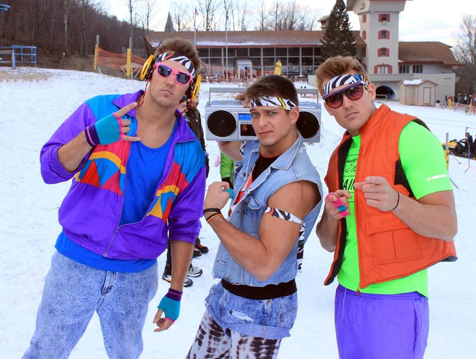 80's ski apparel parade