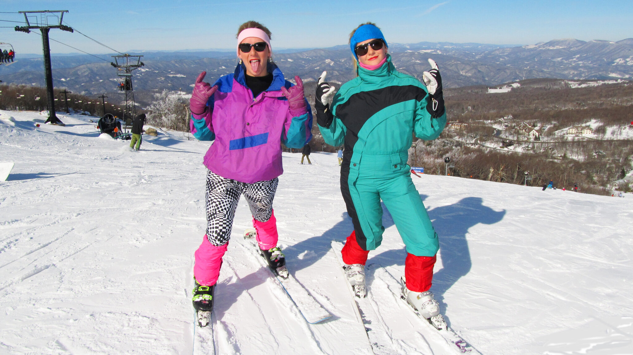 80's apparel ski parade