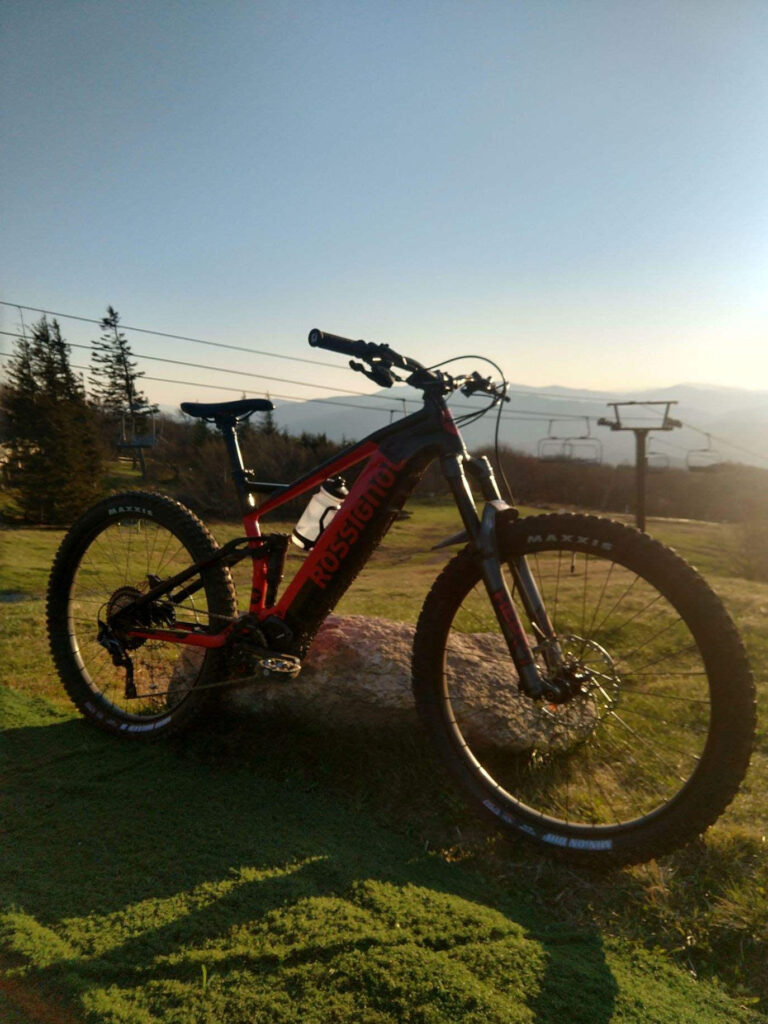 Rossignol E-Bike on top of Beech Mountain Resort