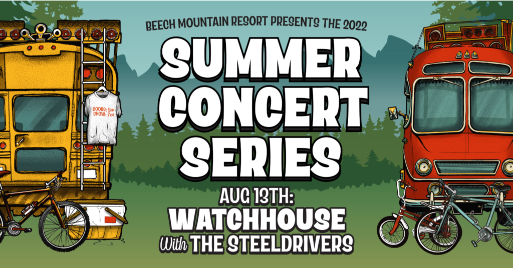 Summer concert series poster for Watchhouse with the Steeldrivers